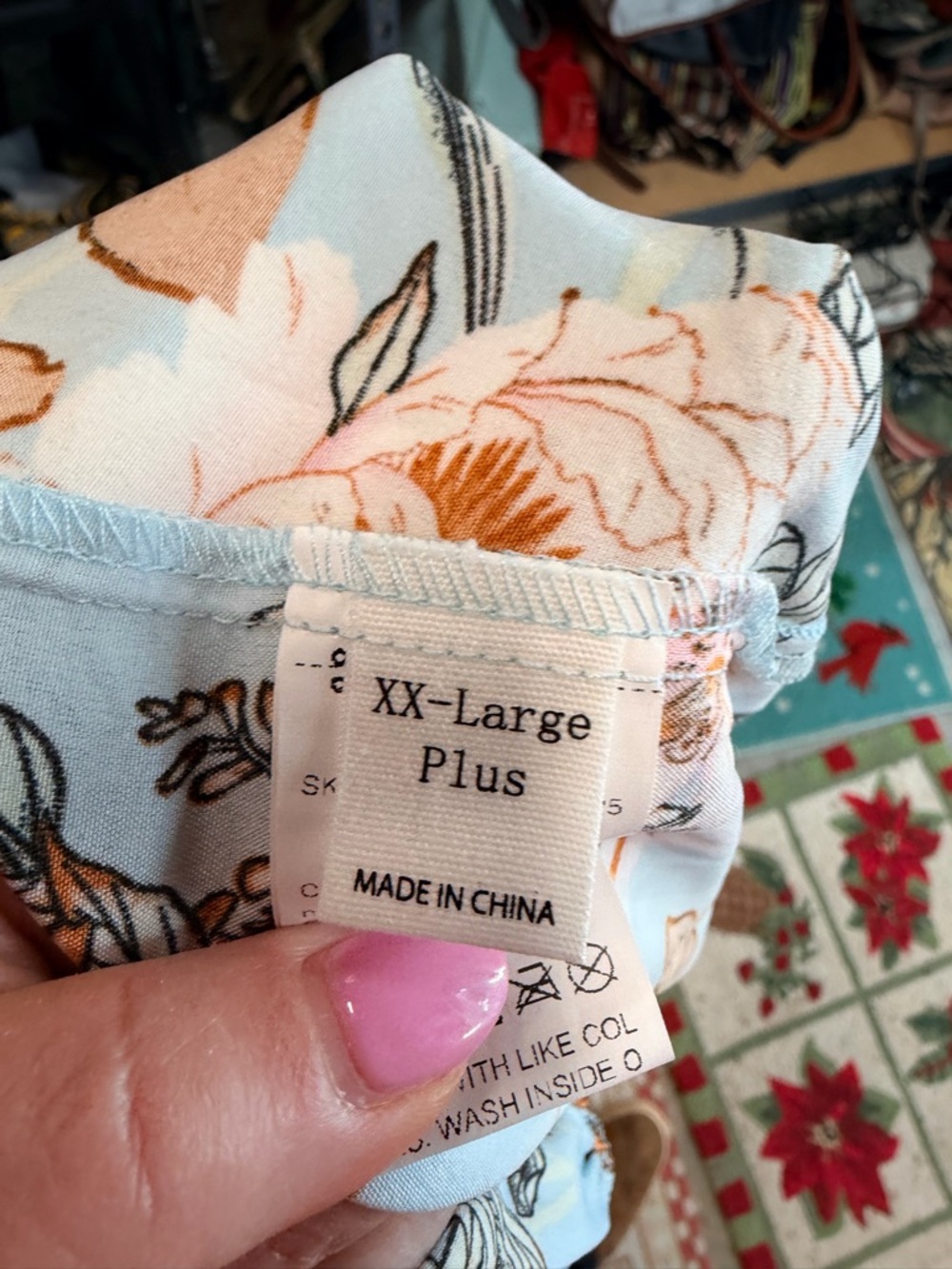 Bella Floral Square-Neck Midi Dress - Light Blue - Picture 2 of 5